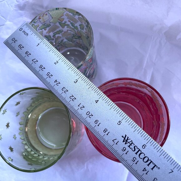 3 Piece Glass Tealight Holders Set Cath Kidston - Picture 6 of 7